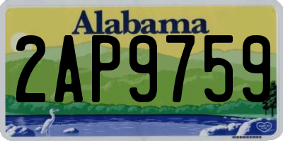 AL license plate 2AP9759