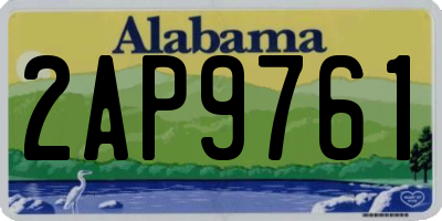 AL license plate 2AP9761