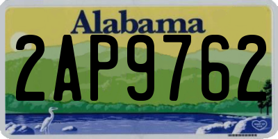 AL license plate 2AP9762