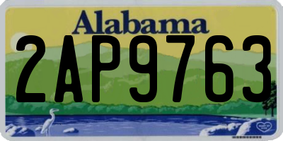 AL license plate 2AP9763