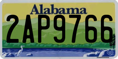 AL license plate 2AP9766