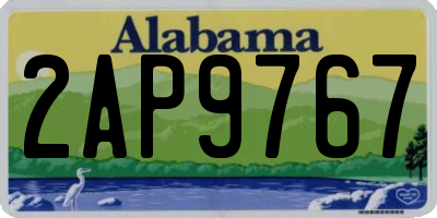 AL license plate 2AP9767