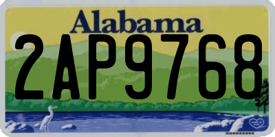 AL license plate 2AP9768