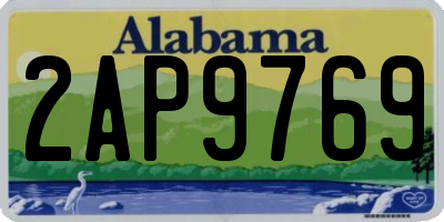 AL license plate 2AP9769