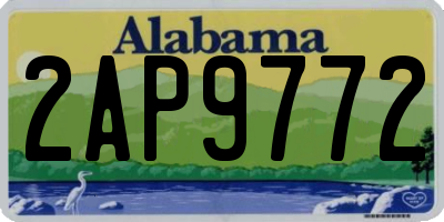 AL license plate 2AP9772