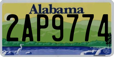 AL license plate 2AP9774