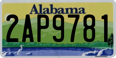 AL license plate 2AP9781