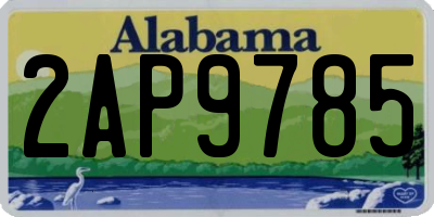 AL license plate 2AP9785