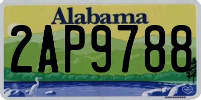 AL license plate 2AP9788