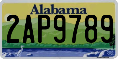 AL license plate 2AP9789