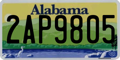 AL license plate 2AP9805