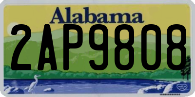 AL license plate 2AP9808