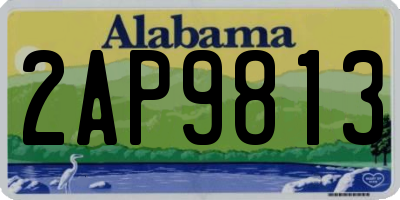 AL license plate 2AP9813