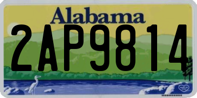 AL license plate 2AP9814