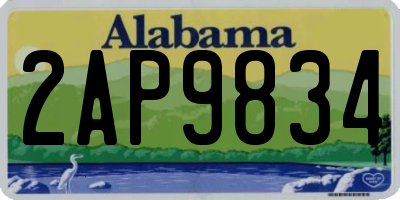 AL license plate 2AP9834