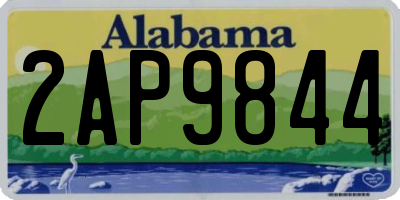 AL license plate 2AP9844