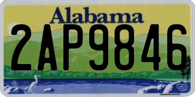AL license plate 2AP9846