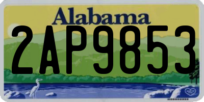 AL license plate 2AP9853