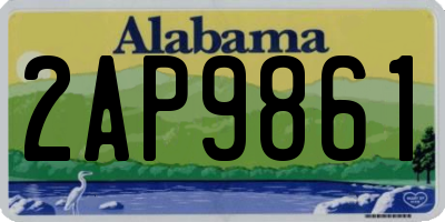 AL license plate 2AP9861