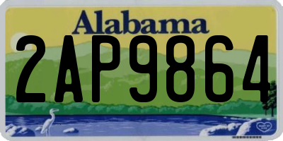 AL license plate 2AP9864