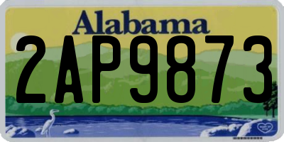 AL license plate 2AP9873