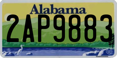 AL license plate 2AP9883
