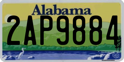 AL license plate 2AP9884