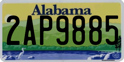 AL license plate 2AP9885