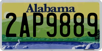 AL license plate 2AP9889