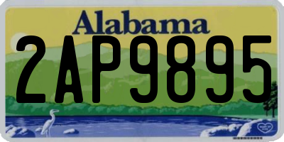 AL license plate 2AP9895