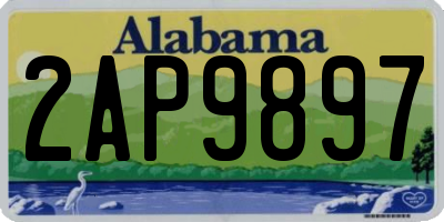 AL license plate 2AP9897