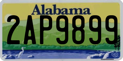AL license plate 2AP9899