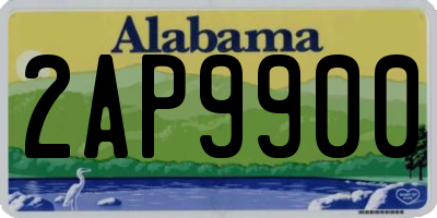 AL license plate 2AP9900