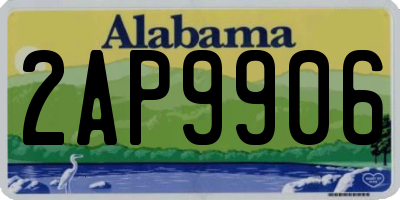 AL license plate 2AP9906