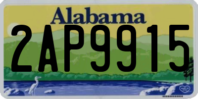 AL license plate 2AP9915