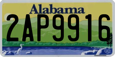 AL license plate 2AP9916