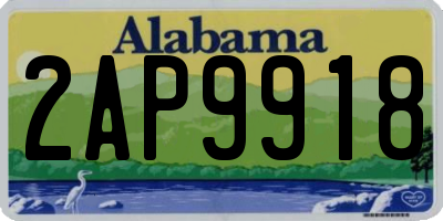 AL license plate 2AP9918