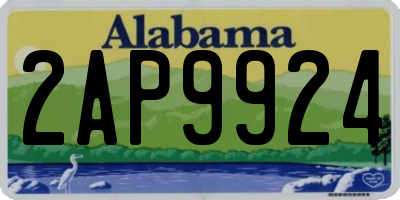 AL license plate 2AP9924