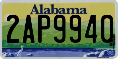 AL license plate 2AP9940