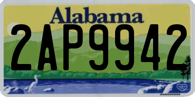 AL license plate 2AP9942