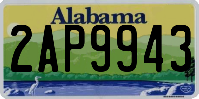 AL license plate 2AP9943