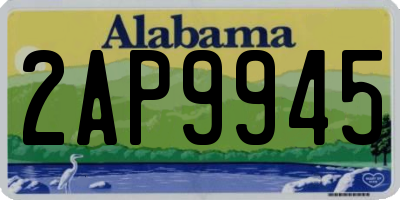 AL license plate 2AP9945