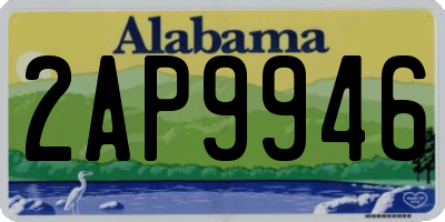 AL license plate 2AP9946