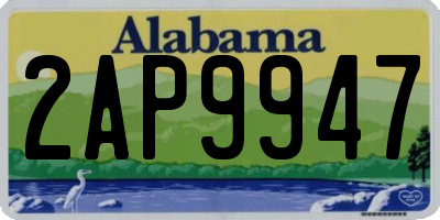 AL license plate 2AP9947