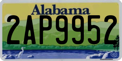 AL license plate 2AP9952