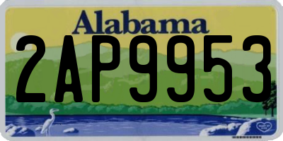 AL license plate 2AP9953
