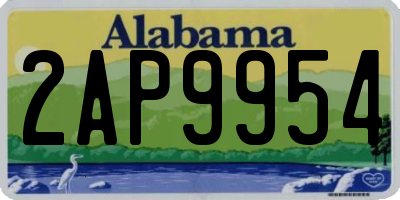 AL license plate 2AP9954