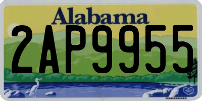AL license plate 2AP9955