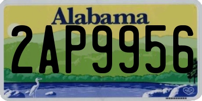 AL license plate 2AP9956