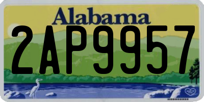 AL license plate 2AP9957